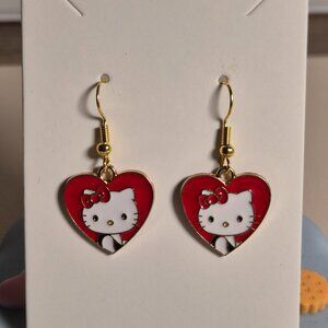 Sanrio Hello Kitty Cute Earrings Kawaii Accessories